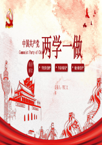 黨課九大黨政紅色ppt模板黨課