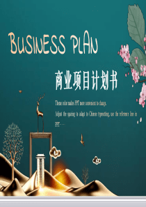 計劃書典雅商業(yè)計劃書模板ppt模板