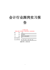 會(huì)計(jì)行業(yè)跟崗實(shí)習(xí)報(bào)告