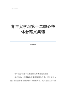 青年大學(xué)習(xí)第十二季心得體會(huì)范文集錦
