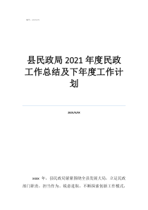 鄉(xiāng)民政工作總結(jié)縣民政局2021年度民政工作總結(jié)及下年度工作計(jì)劃