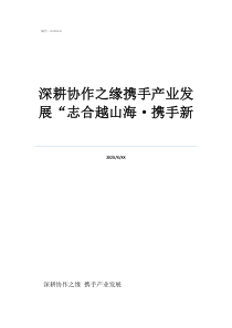 深耕協(xié)作之緣攜手產(chǎn)業(yè)發(fā)展“志合越山?！y手新