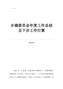 鄉(xiāng)鎮(zhèn)人才工作總結(jié)鄉(xiāng)鎮(zhèn)委員會(huì)年度工作總結(jié)及下步工作打算