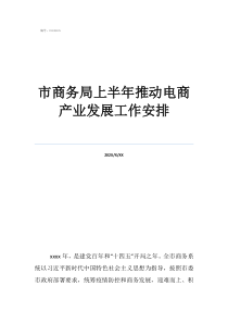 商務(wù)局這樣的單位好嗎市商務(wù)局上半年推動(dòng)電商產(chǎn)業(yè)發(fā)展工作安排