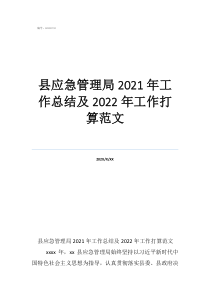 個人工作總結(jié)范文簡短縣應(yīng)急管理局2021年工作總結(jié)及2022年工作打算范文