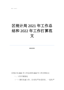 統(tǒng)計(jì)局年度考核個(gè)人總結(jié)區(qū)統(tǒng)計(jì)局2021年工作總結(jié)和2022年工作打算范文