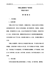 馬鞍山新都市廣場項目商業(yè)計劃書