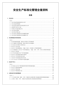 企業(yè)安全生產(chǎn)標(biāo)準(zhǔn)化管理全套資料最新版