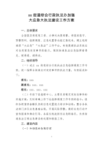 （12）xx街道加強大應急大執(zhí)法建設工作方案