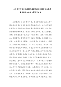 公司領(lǐng)導(dǎo)干部關(guān)于深刻把握國(guó)有經(jīng)濟(jì)和國(guó)有企業(yè)高質(zhì)量發(fā)展根本遵循專題研討發(fā)言