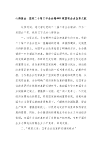 心得體會：黨的二十屆三中全會精神引領(lǐng)國有企業(yè)改革之航