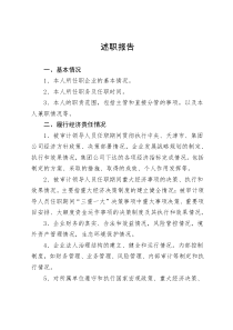 審計(jì)資料-述職報(bào)告