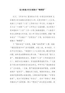 奮力繪就鄉(xiāng)村全面振興“錦繡圖”